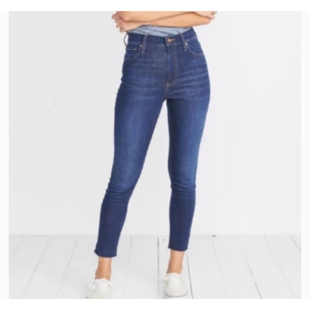 Marine Layer High Skinny Jeans Women's 26 Blue Dark Wash High Waisted